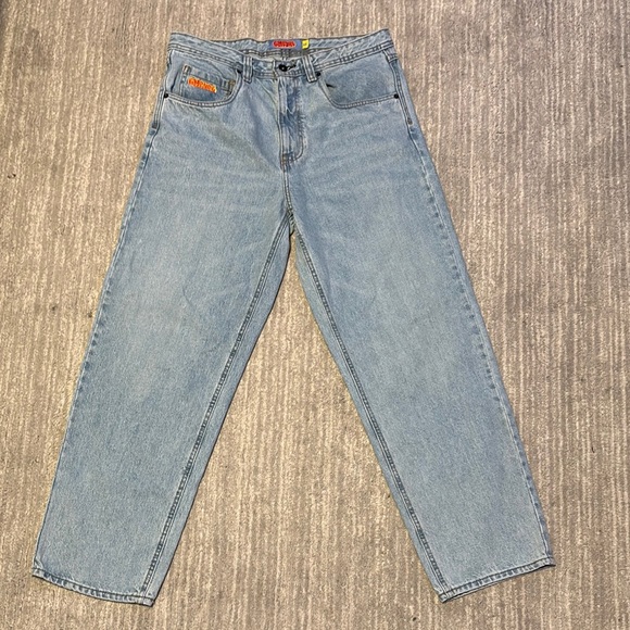 Light Blue Baggy Empyre Denim Jeans - Picture 1 of 5